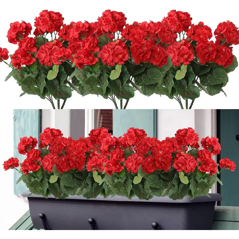 Bonsai Garden Gift - 1/5pcs 인공 식물 실크 베고니아 꽃