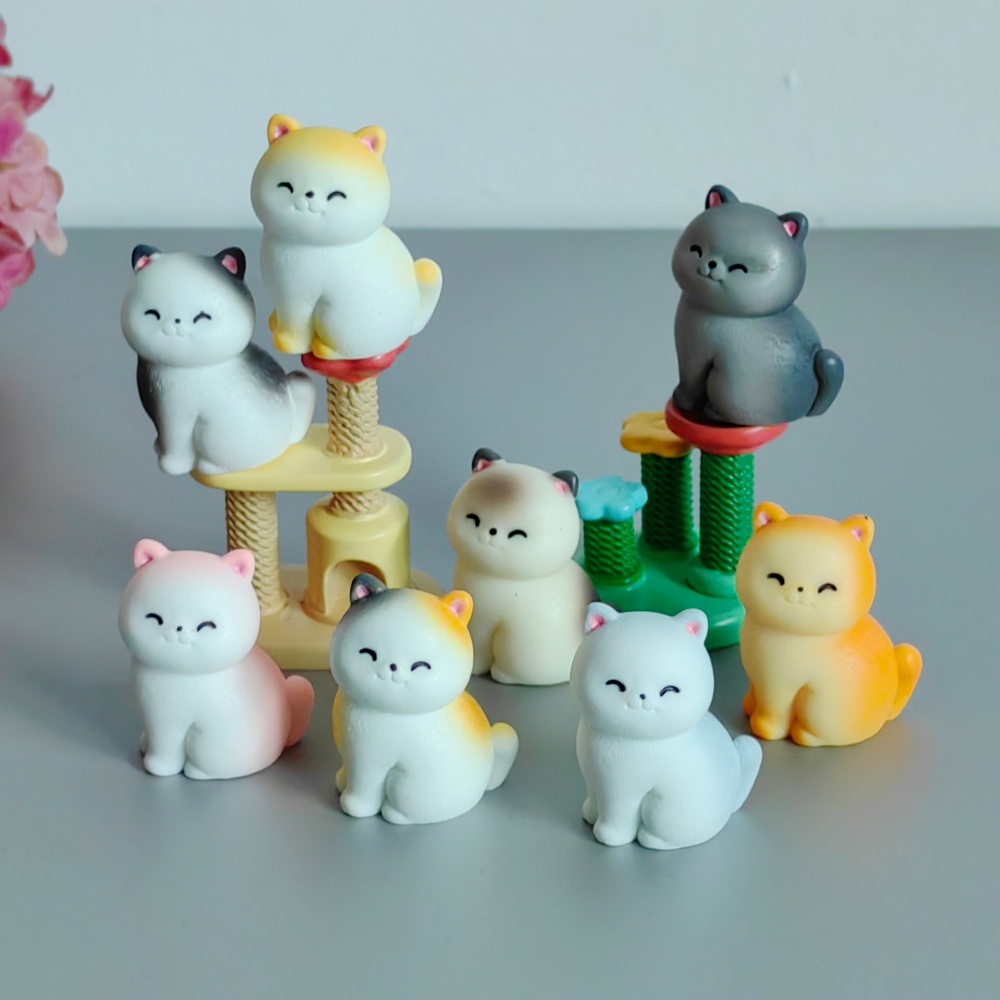 8개 귀여운 웃는 고양이 작은 동물 포옹 카드 선물 장 - Bonsai Garden Gift 리뷰 및 가격