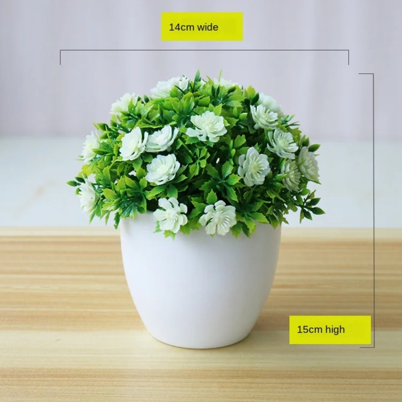 인공 식물 분재 작은 꽃 화분 식물, 가짜 꽃 화분 장 - Bonsai Garden Home 리뷰 및 가격