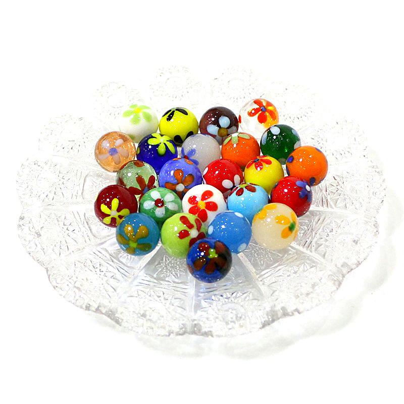 6pcs 16mm 다채로운 희귀 유리 구슬 공 홈 탁상 - Bonsai Garden Gift 리뷰 및 가격