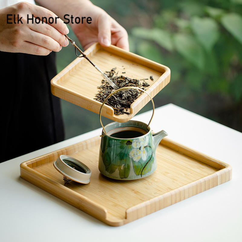 중국 대나무 음식 트레이 Puer 차 상자 오픈 나이프 - Bonsai Garden Home 리뷰 및 가격