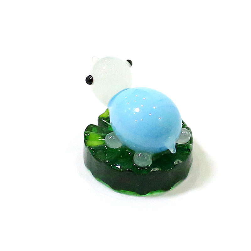 2pcs 연꽃 잎에 다채로운 미니 거북이 동상 창조적  - Japan Bonsai Garden 리뷰 및 가격