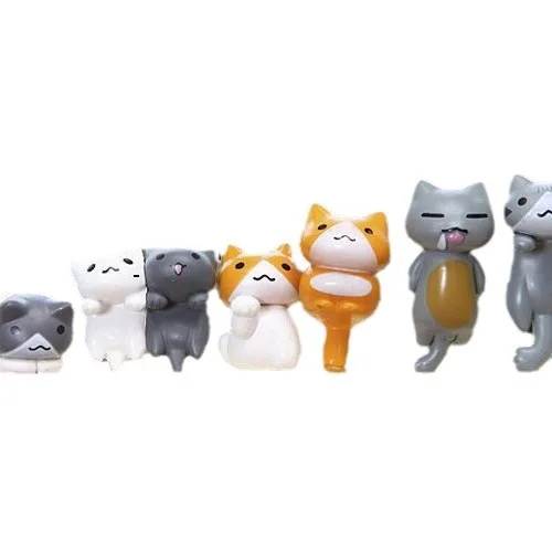 6개/세트 만화 행운의 PVC 고양이 집 정원 분재 장 - Japan Bonsai Garden 리뷰 및 가격
